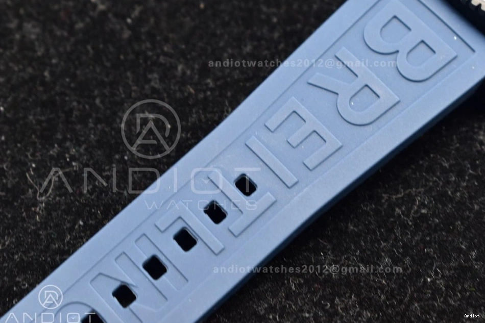 Bezel Blue On Dial A2824 1:1 Best Superocean Edition Black Black Automatic TF Strap Rubber 44 0329